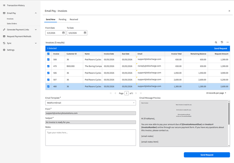 Infor Card EBizCharge Credit Card and ACH Processing | Infor Marketplace
