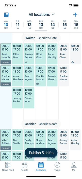 Mobile Team Management
