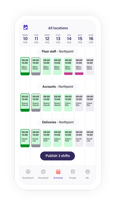 Mobile Scheduling